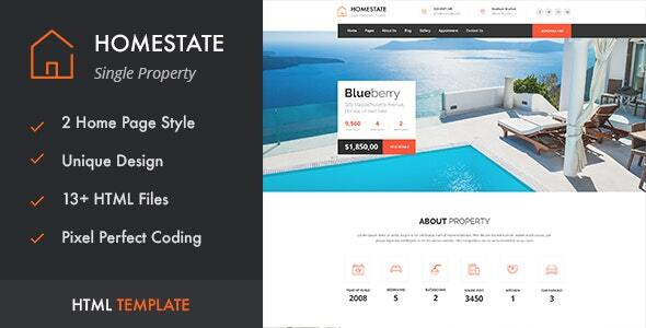 HOME STATE (v2.9) 单属性房地产WordPress主题