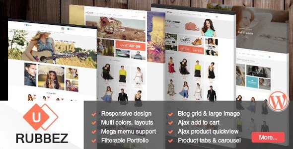 Rubbez (v1.8.6) WooCommerce & Corporate WordPress主题 - 响应式企业电商主题