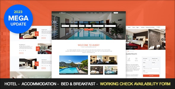 Albert v1.7 Hotel and Bed&Breakfast - 酒店与民宿WordPress主题