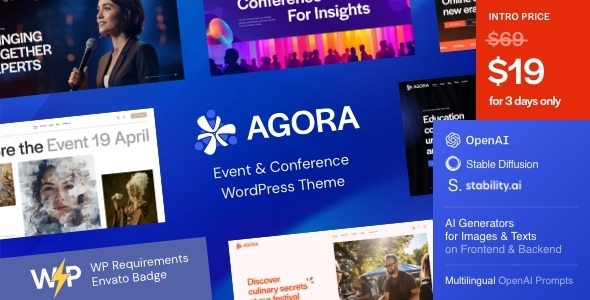 Agora v1.0 Event & Conference WordPress Theme - 活动与会议WordPress主题