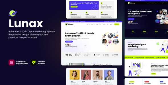 Lunax (v3.0) 数字营销机构与SEO WordPress主题