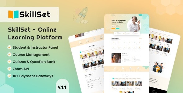 SkillSet v1.0 – 在线学习平台WordPress主题
