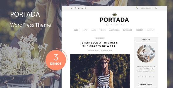 Portada (v2.2) 优雅博客 WordPress 主题