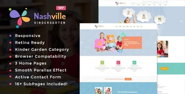 Nashville (v1.4) 日托与幼儿园学校WordPress主题