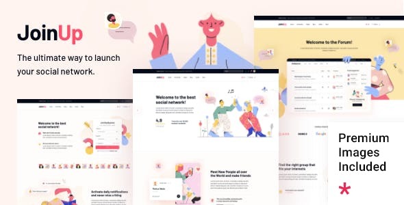 Join Up (v1.2) BuddyPress社区主题 - 打造专业社交网络平台