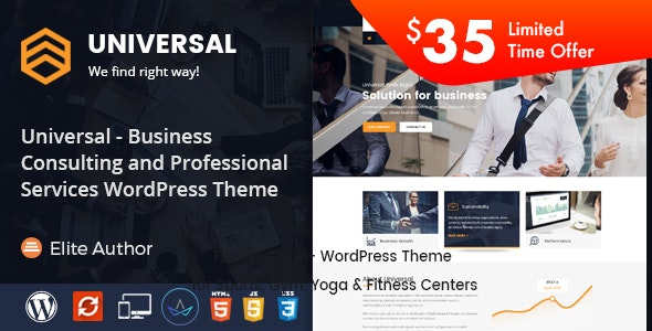 Universal (v2.7) 商业咨询与专业服务WordPress主题