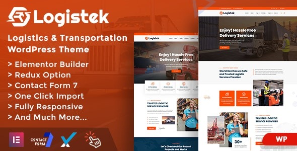 Logistek (v1.0) 物流与运输WordPress主题