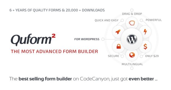 Quform (v2.21.0) WordPress表单构建器 - 响应式AJAX联系表单插件
