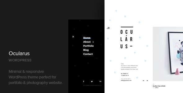 Ocularus (v1.7) 极简摄影WordPress主题