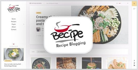 Becipe (v1.6) 食谱博客WordPress主题 - 美食博客专用设计