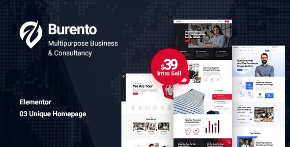 Burento (v1.0) 多功能企业WordPress主题