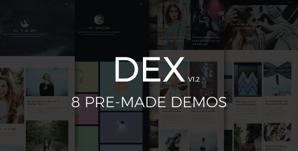 Dex v1.3.5 现代博客/作品集 Blogger 主题 - 简洁设计与多功能布局