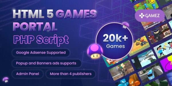 HTML5 Games Portal PHP Script v1.0 - HTML5游戏门户PHP脚本