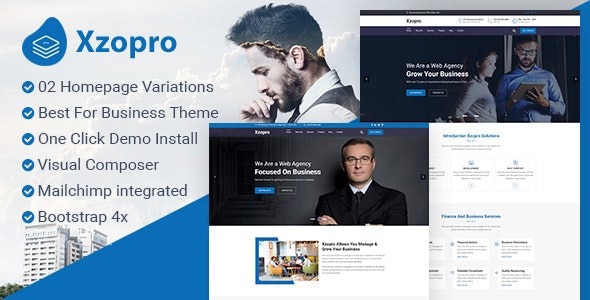 Xzopro (v1.1.6) 金融与商业咨询WordPress主题