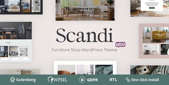 Scandi v1.1.4 Decor & Furniture Shop WooCommerce Theme - 北欧风格装饰与家具店WordPress主题