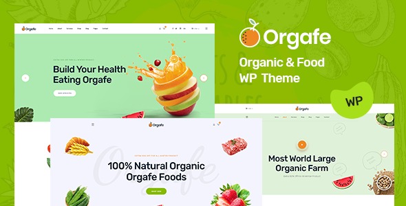 Orgafe (v1.0) 有机食品WordPress主题 - 健康食品商店网站模板