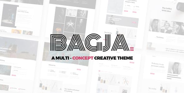 Bagja (v1.2.8) 响应式多功能单页作品集主题