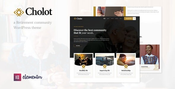 Cholot (v1.2) 退休社区WordPress主题 - 专为养老社区设计