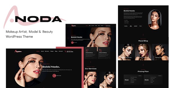 Noda (v1.00) 化妆师WordPress主题 - 专业美容与化妆网站设计