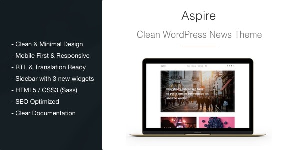 Aspire (v1.2.8) 新闻杂志多功能WordPress主题