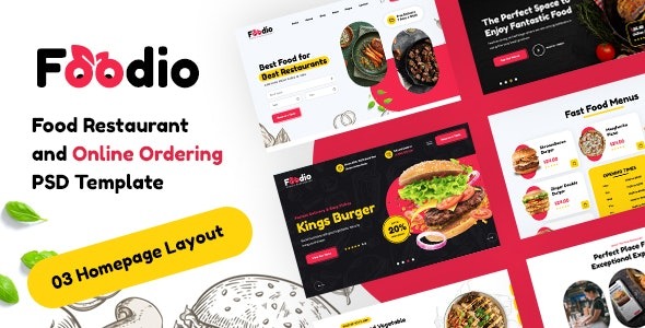 Foodio v1.0.0 快餐餐厅WordPress主题 - 快速美食网站解决方案