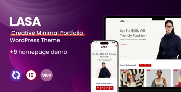 Lasa v1.0.8 创意简约 WooCommerce WordPress 主题