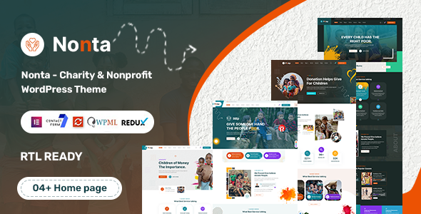 Nonta (v1.0.1) 非营利与慈善机构WordPress主题