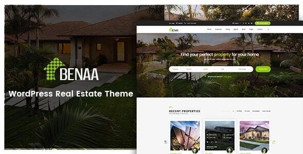 Benaa v4.0.1 房地产WordPress主题 - 专业房产网站设计