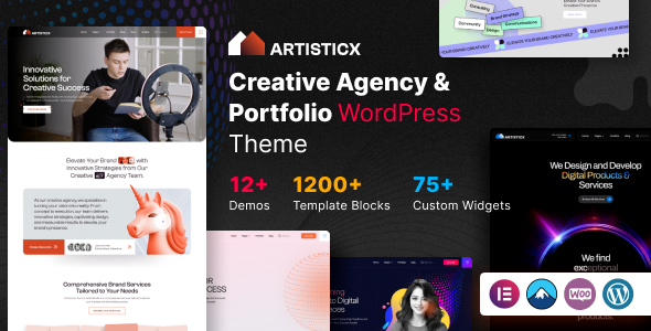 Artisticx (v1.0) 创意机构与作品集WordPress主题