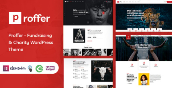 Proffer v1.0.6 筹款与慈善 WordPress 主题 - 专业募捐网站模板