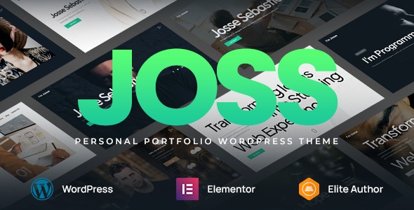 Joss v1.0.0 个人作品集WordPress主题 - 专业展示您的创意作品