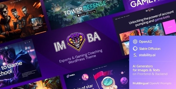 Imba v1.1.0 Esports & Gaming Coaching WordPress Theme - 电子竞技与游戏教练WordPress主题