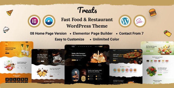 Treats v1.0 Fast Food & Restaurant WordPress Theme - 快餐与餐厅WordPress主题
