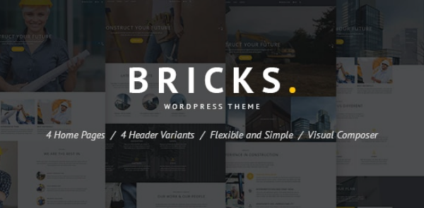 Bricks v1.4.8 建筑与施工WordPress主题 - 专业建筑行业网站模板