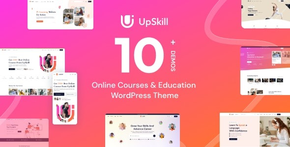 UpSkill v1.0.1 教育在线课程学习管理系统WordPress主题