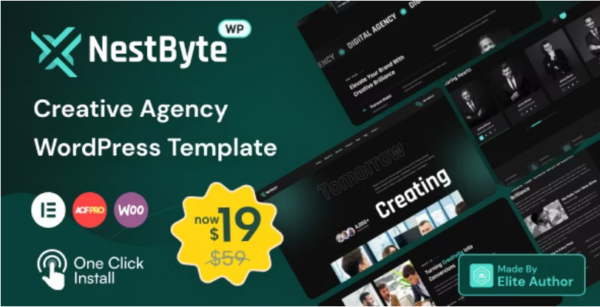 Nestbyte v1.2.2 创意机构和初创企业WordPress主题