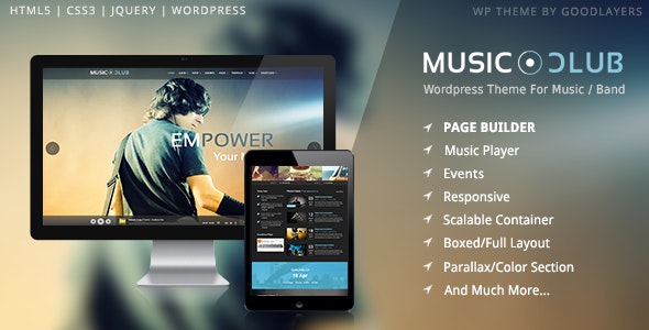 Music Club v1.9.2 Band | Party WordPress - 音乐俱乐部乐队派对WordPress主题