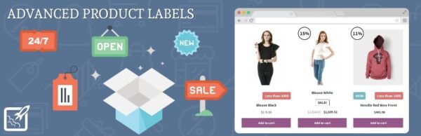 WooCommerce Advanced Product Labels (v1.3.1) - WooCommerce高级产品标签插件