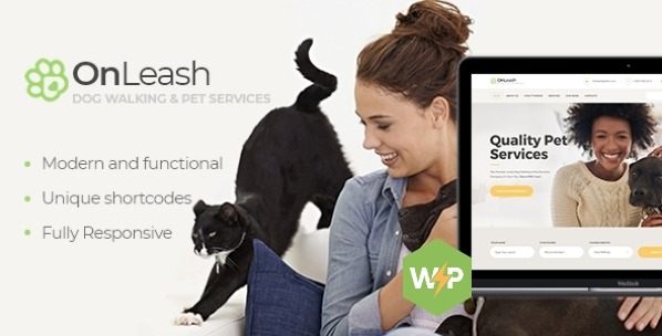 OnLeash v1.5.2 狗狗散步与宠物服务兽医 WordPress 主题
