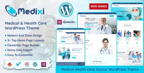 Medixi v1.2.0 Doctor & Medical Care WordPress Theme - 医生与医疗护理WordPress主题