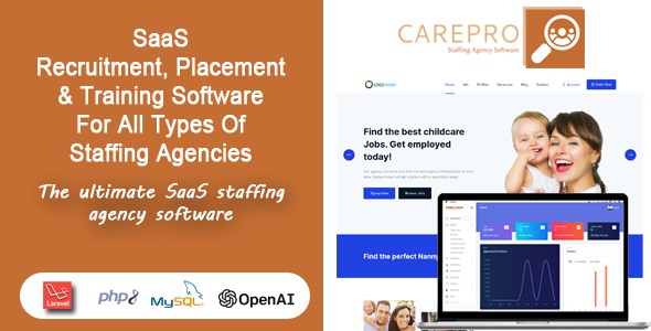 SaaS Staffing Agency Software – CarePro v1.0.0 | 家政服务行业SaaS管理系统
