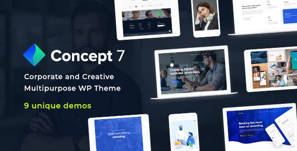 Concept Seven (v1.29) 响应式多功能WordPress主题