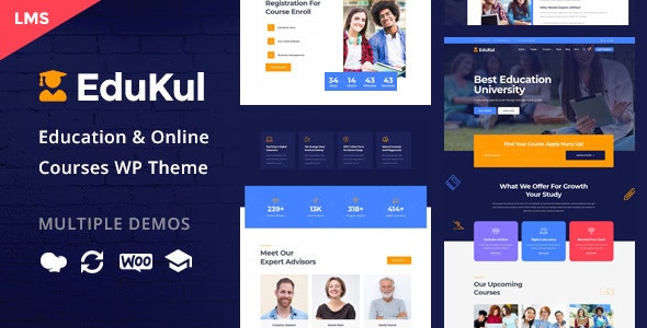 Edukul (v1.29) 在线课程WordPress主题 - 教育网站模板