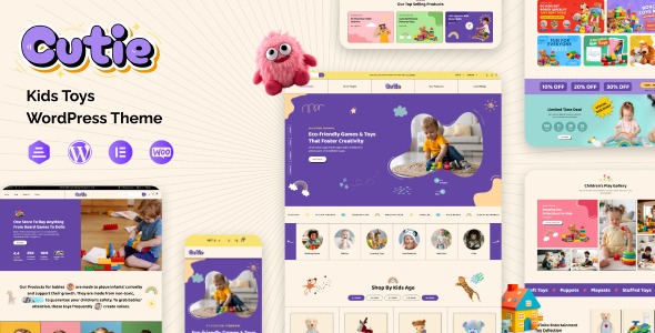 Cutie v1.0.4 儿童学校玩具商店主题 - 时尚儿童玩具电商WordPress主题