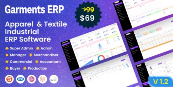 Garments ERP v1.4 Apparel & Textile Industrial ERP Software - 服装纺织行业ERP软件解决方案