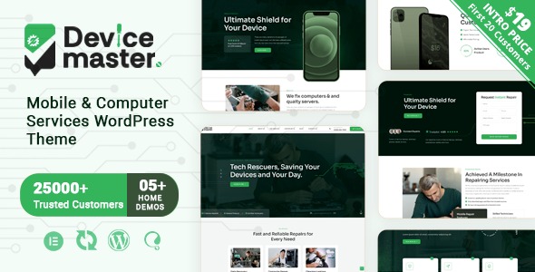 Devicemaster v1.0.1 移动与电脑维修服务WordPress主题