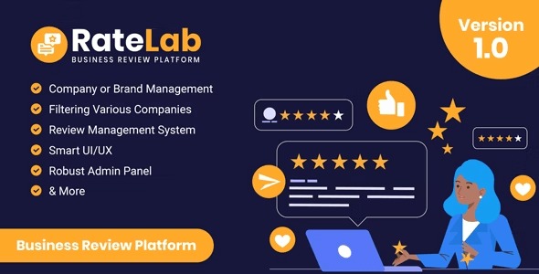 RateLab v3.0 Business Review Platform - 商业评论平台WordPress主题