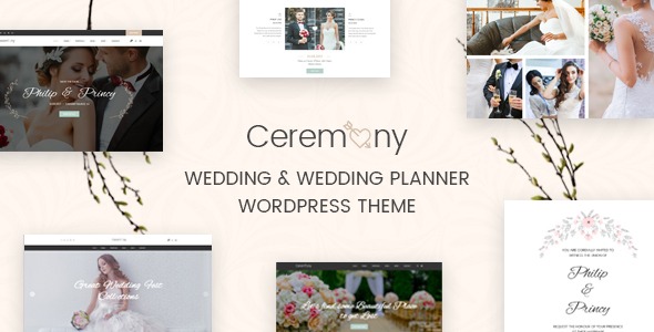 Ceremony v1.7.2 婚礼策划WordPress主题 - 专业婚礼网站设计