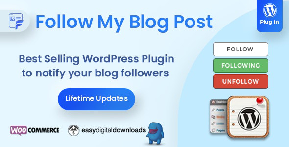 Follow My Blog Post v2.3.8 - WordPress博客文章关注插件