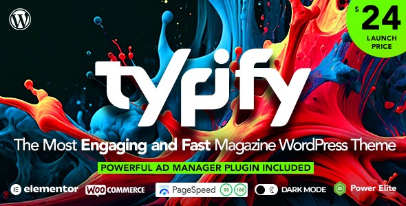 Typify (v3.0.2) 报纸和杂志WordPress主题